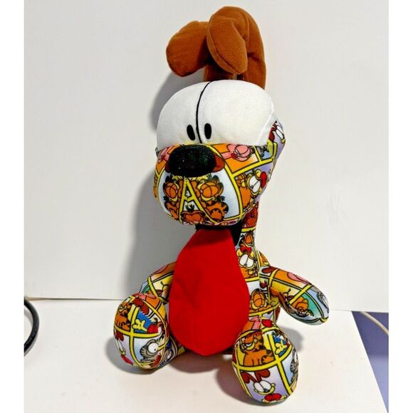 Nickelodeon Garfield Friends Sticker Bomb Odie Plush Stuffed Animal Toy‎ EUC - Picture 1 of 5